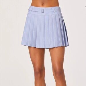 NEW NWT Astr the Label Hina Striped Pleated Skort